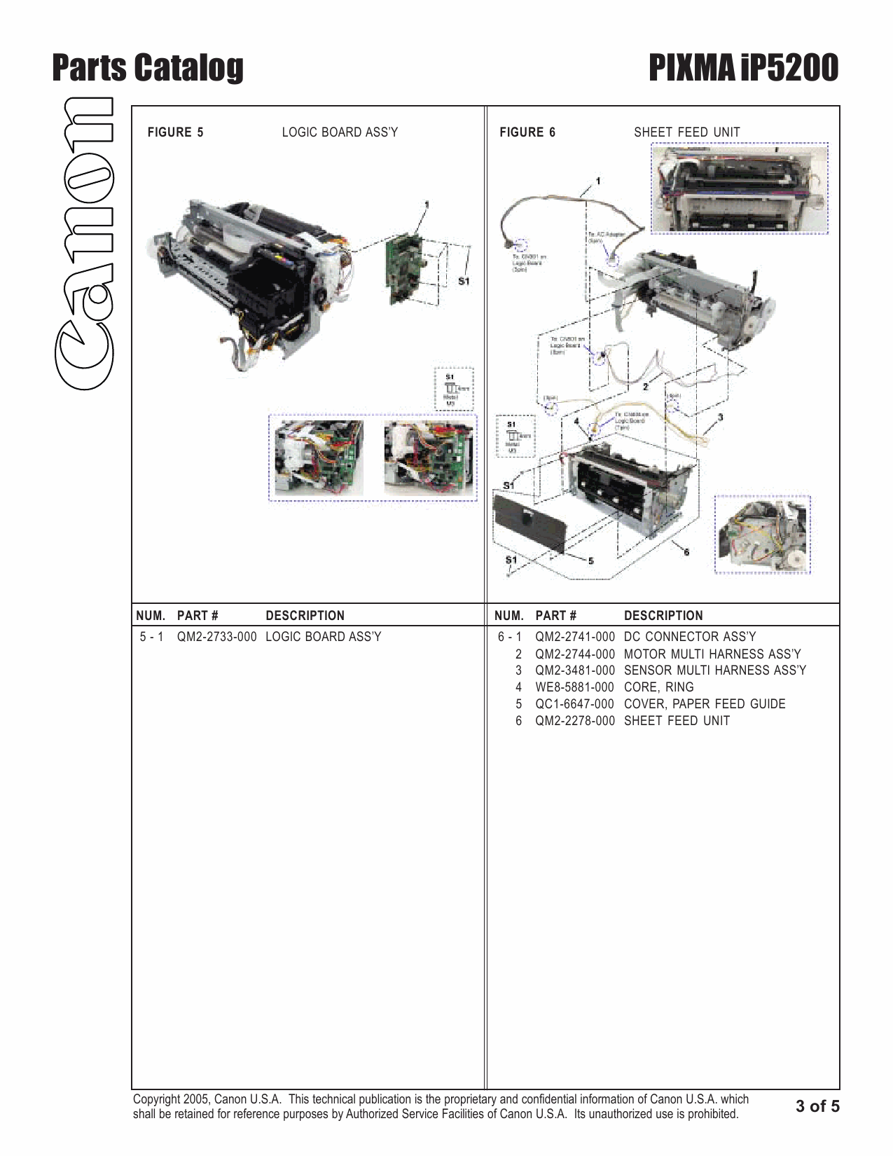 Canon PIXMA iP5200 Parts Catalog-4